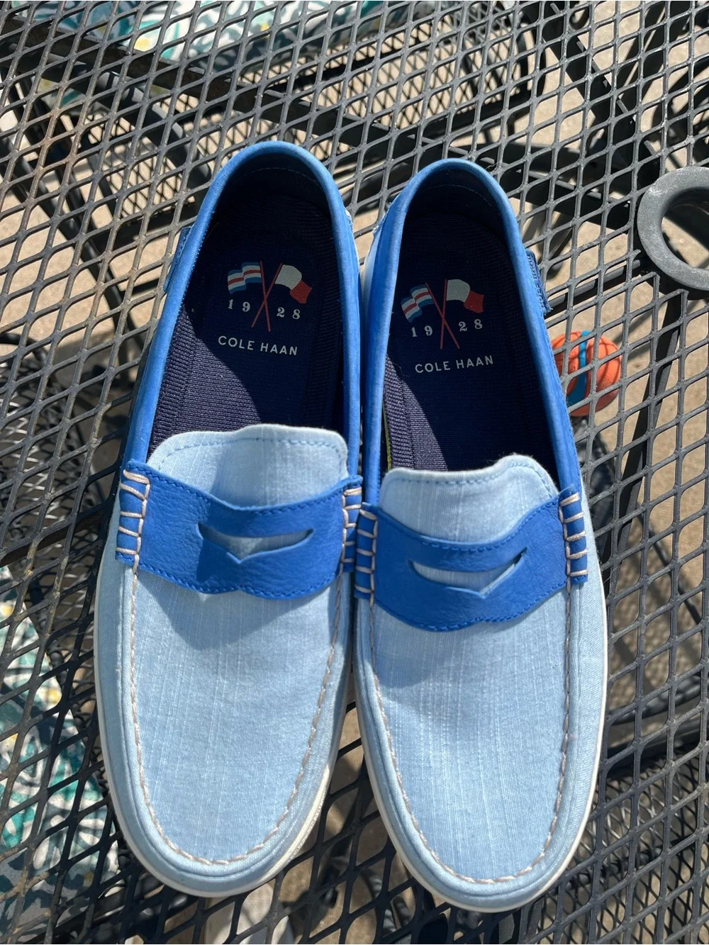 Cole Haan Canvas/Leather Loafers
